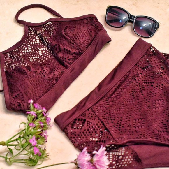 Strap Merged Wide Stripe Front Black Swim Top Crop Top Bikini Bra - Picture 3 of 10